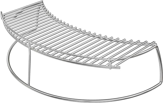 Stainless Steel Warming Cooking Rack Fits for Charcoal Kettle Grills Like Weber,Char-Broil and Ceramic Grills Like Large Big Green Egg,Kamado Joe Classic,Pit Boss K22,Louisiana K22,17 3/4"