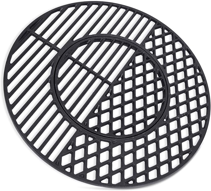 8835 Cast Iron Grill Grate Replacement Gourmet BBQ System for Weber 22 Inch Kettle, Performer & Charcoal Grills, 21.5 Inch