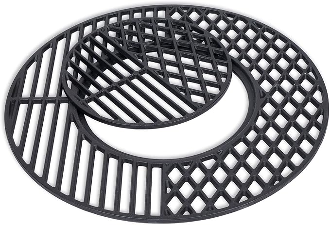 8835 Cast Iron Grill Grate Replacement Gourmet BBQ System for Weber 22 Inch Kettle, Performer & Charcoal Grills, 21.5 Inch