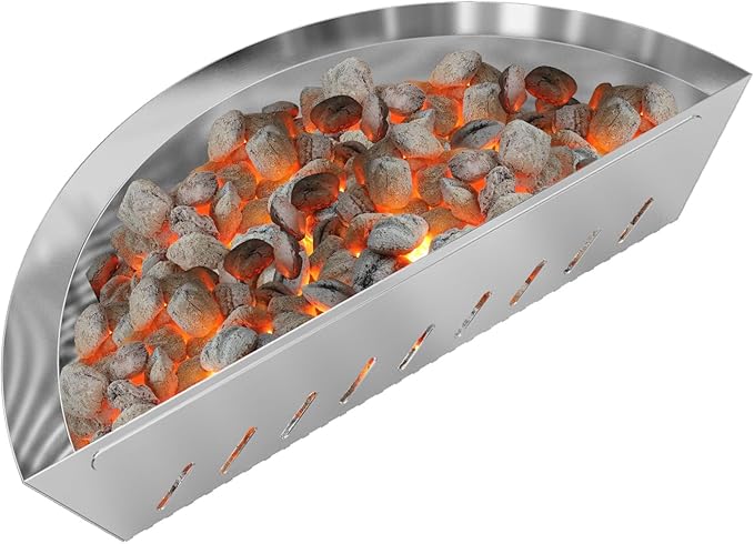 Stainless Steel Charcoal Basket Charcoal Briquet Holder for Weber 26" Kettle Charcoal Grills