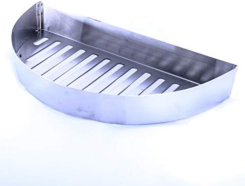 Half Moon Searing Tray Stainless Charcoal Ash Basket for Char-Griller Akorn Kamado, Blaze Grill Kamado, Pit Boss 24, and Many Large Kamado Grills