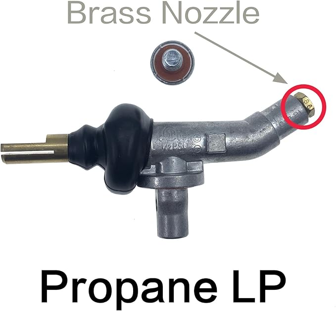 Gas Grill Replacement Parts Manifold Main Burner Control Valve for Weber Genesis 300 Series(2011-2016) & Genesis II E-210 / E-310 / E-410 (Propane(LP))