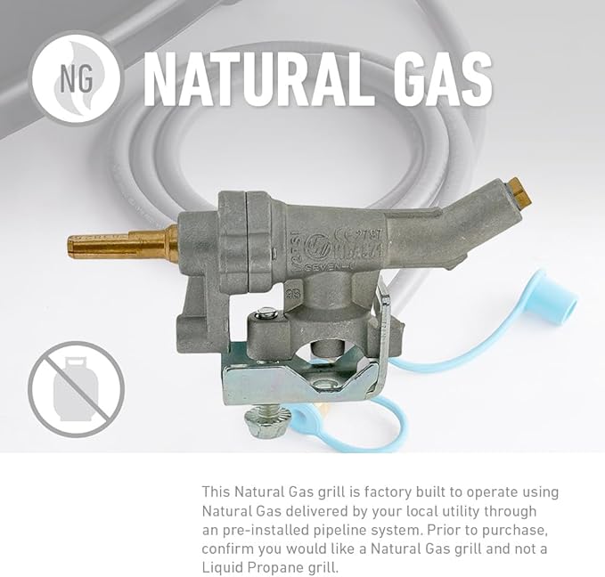 Gas Grill Replacement Parts Manifold Main Burner Control Valve for Weber Spirit(2013-Current) & Spirit II E-210, E-310, E-315, E-320 Natural Gas(NG)