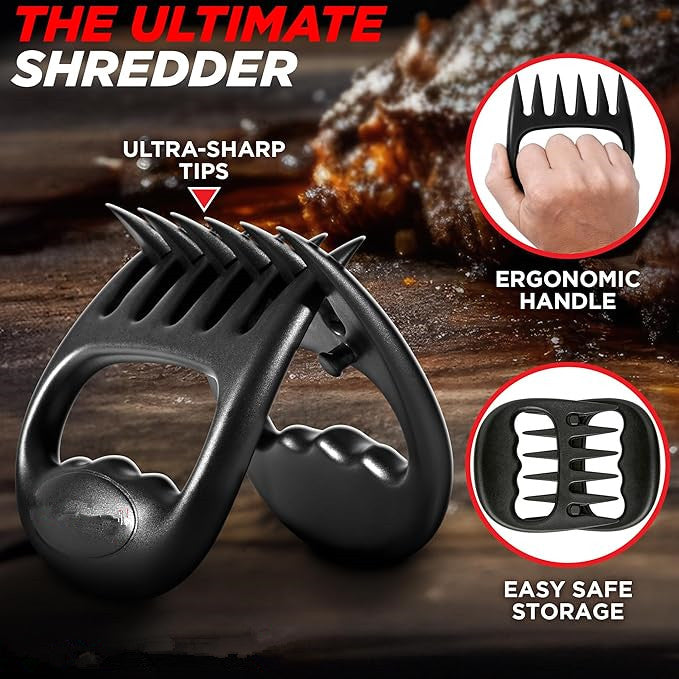 Meat Shredder Claws - BBQ Smoker Accessories Pulled Pork Tool - Barbecue Grilling Gifts for Men Valentines Day Gifts for Him