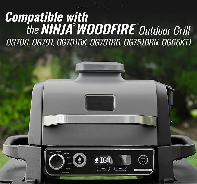 Stainless Steel Rack for Ninja Woodfire Outdoor Grill and Smoker, OG701 OG751 7-in-1 Wood Fire Electric Master Grill Air Fryer Accessories, Dishwasher Safe