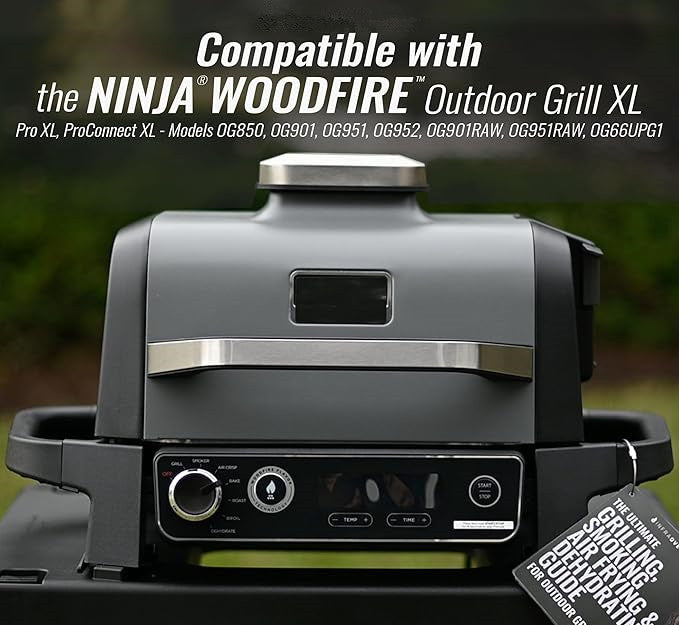 Stainless Steel Rack for Ninja Woodfire Outdoor Grill Pro XL, Pro Connect XL, OG850 OG951 Wood Fire Electric Master Grill Air Fryer Accessories, Dishwasher Safe