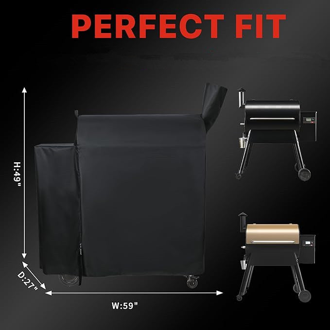 Grill Cover for Traeger Pro 34/780 Series Pellet Grills, Heavy Duty BBQ Cover for Z Grills, 700/550 Smokers