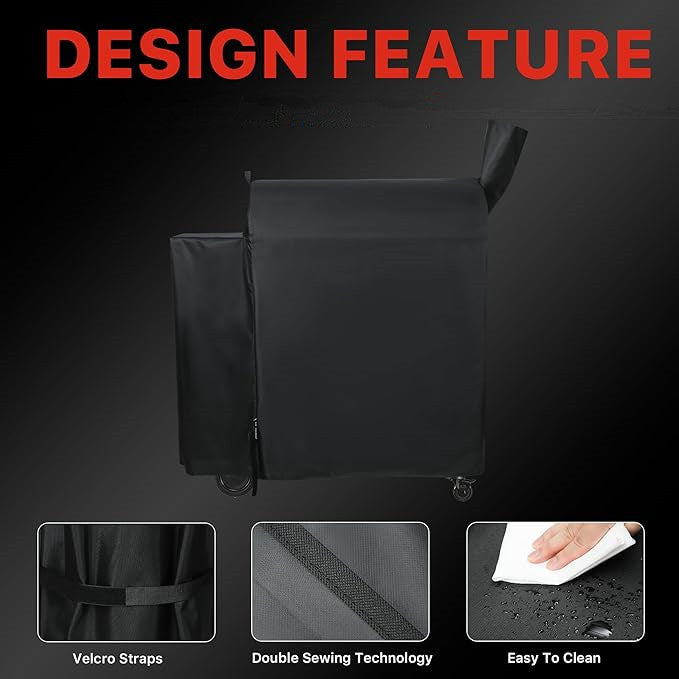 Grill Cover for Traeger Pro 34/780 Series Pellet Grills, Heavy Duty BBQ Cover for Z Grills, 700/550 Smokers