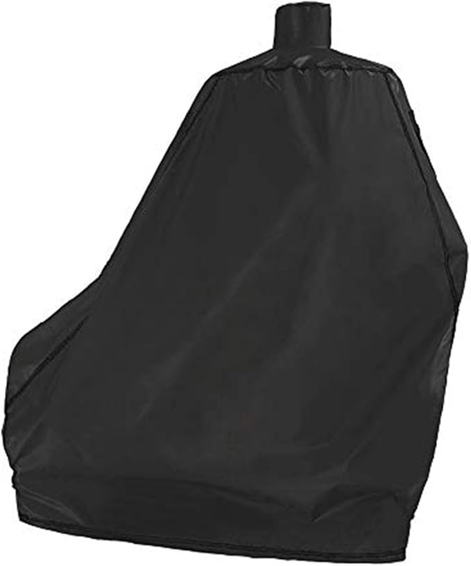 Smoker Grill Cover-Sized for Dyna-Glo Vertical Offset Smoker Grill DGSS1382VCS-D DGSS1382VCS Heavy Duty Waterproof Canvas Charcoal Smoker Cover, Black
