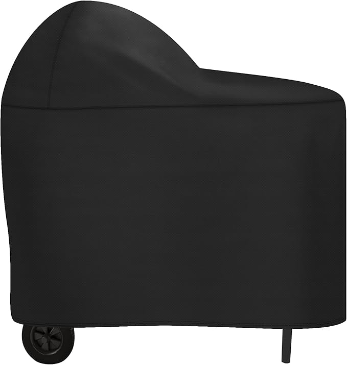 Grill Cover Fits for Char-Griller AKORN Kamado Grill with Cart, 600D Heavy Duty BBQ Grill Cover Charcoal Grill Cover Waterproof Outdoor Grilling Cover