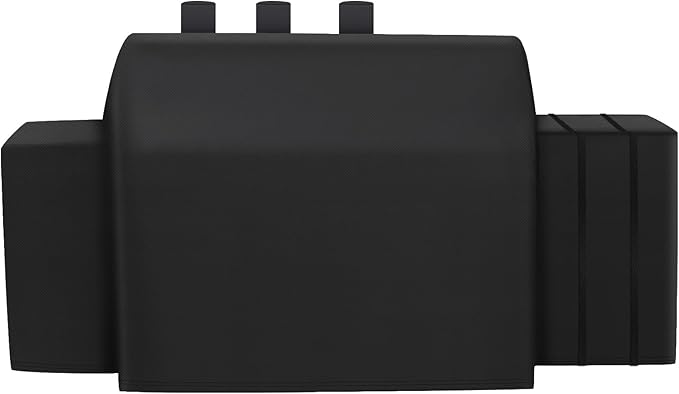 Grill Cover Fits for Char-Griller Duo 5050 Double Play 5650 Charcoal Grill, Expandable Gas Grill Cover 600D Heavy Duty BBQ Cover Fits for Char-Griller 3-Burner Dual Fuel Outdoor Grill