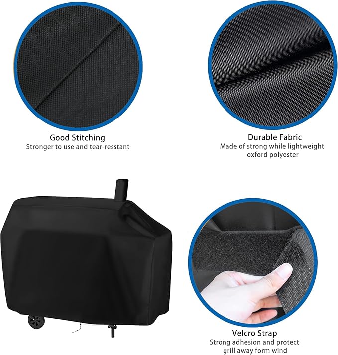 Charcoal Grills Cover for Royal Gourmet CC1830W 30 Barrel Charcoal Grill&for CC1830S Charcoal Grill, Heavy Duty Waterproof Cover, Outdoor BBQ Grilling Cover