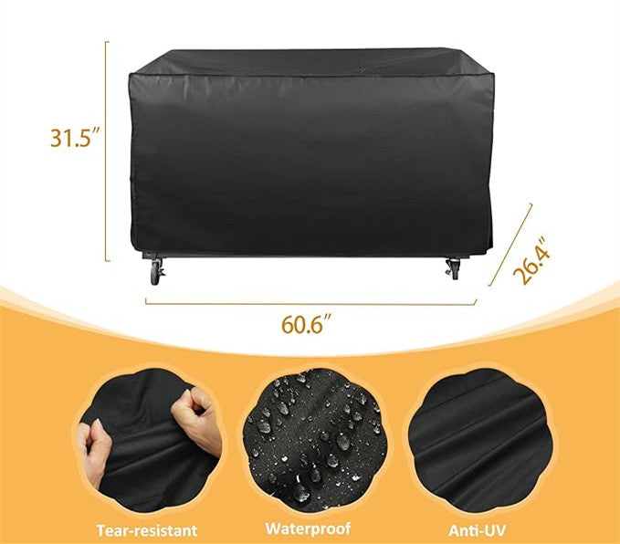 Grill Cover for Royal Gourmet Grill GD401 GD402 GB8000 GB8003 GB4001, 60 inch CR6008 Heavy Duty Waterproof UV Resistant Cover, Outdoor Barbeque Grill Accessories