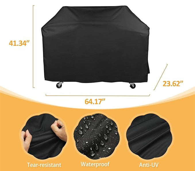 Grill Cover for Royal Gourmet Grill SG6002 ZH3002 GA5403 GA6402 CC2036F, 60 inch CR6412 Heavy Duty Waterproof UV Resistant Cover, Outdoor Barbeque Grill Accessories
