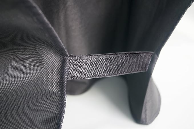 Smoker Cover- Heavy Duty Weather-Resistant Polyester Material,Water Proof Patio Outdoor Canvas Smoker Cover,Sized for Dyna-Glo DGO1890BDC-D Wide Body Vertical Offset Charcoal Smoker, Black