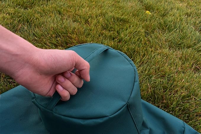 Grill Cover Compatible with Large Big Green Egg, Ceramic Grill Cover Outdoor Grill Cover with Durable and Water Resistant Fabric, Large(Green)
