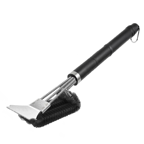Grill Brush and Scraper BBQ Brush for Grill, Safe 18" Stainless Steel Wire Bristles Grill Cleaning Brush Grill Grate Cleaner for Gas Infrared Charcoal Porcelain Grills