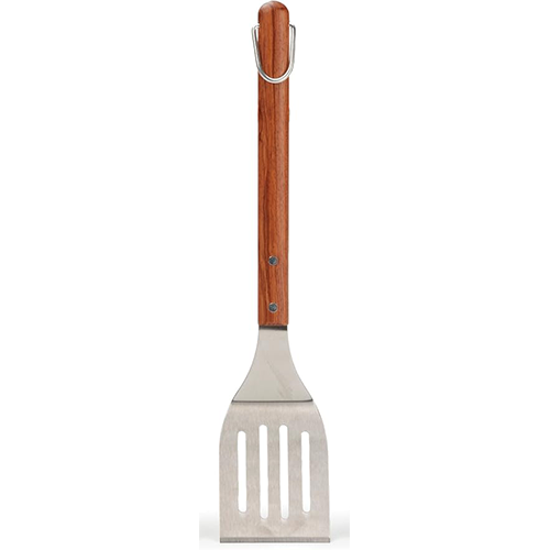 BBQ Grill Spatula Flipper, 18", Flip Burgers & Other Food w/ Long Handle that Keeps Hands Safe from Fire, Made from Stainless Steel & Rosewood