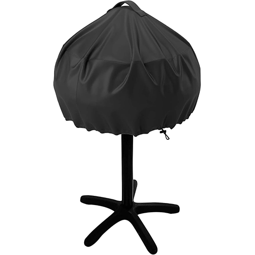 Grill Cover for George Foreman 15-Serving GGR50B, GFO3320, GFO240 Electric Grill, Easy Take Off Handle Design, All Weather Resistant Small Round Grill Cover