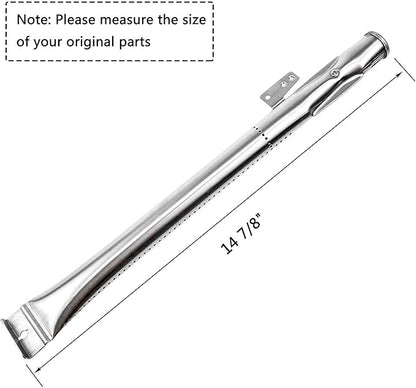 Stainless Steel Grill Burner Tubes Replacement for Nexgrill 720-0830H, 720-0783E, 720-0864, Gas Grill Pipe Burners for Kenmore, Kitchen Aid, Nexgrill 720-0830A Gas Grill.(4 Pack)