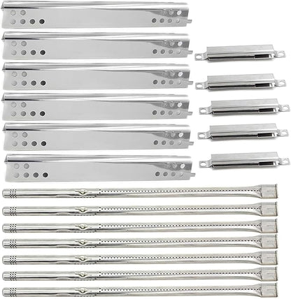 Grill Replacement Parts for Charbroil Performance 6 Burner 463244819 463238218 463276517 463276617, Repair Kit Includes Heat Plates G470-0004-W1, Burner Tubes G470-5200-W1, Crossover Tubes