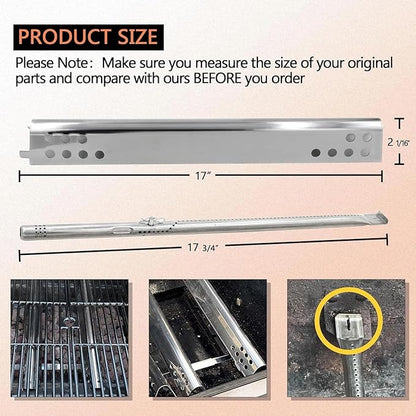 Grill Replacement Parts for Charbroil Performance 6 Burner 463244819 463238218 463276517 463276617, Repair Kit Includes Heat Plates G470-0004-W1, Burner Tubes G470-5200-W1, Crossover Tubes
