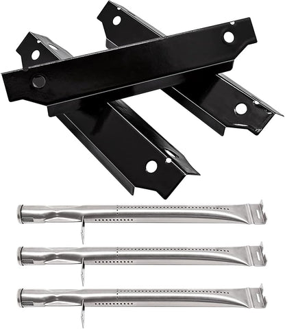 Replacement Parts for Dyna-Glo DGC310CNP-D DGC310BNP-D DGC310RNP-D DGB310SSP, 3-Pack Burner and 70-01-673 Heat Tent Replacement for Dyna-Glo DGC310CNP-D 3-Burner Open Cart Propane Gas Grill