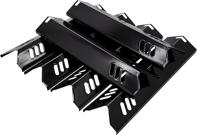 Replacement Parts for Dyna-Glo DGB610SSP DGH483CRP DGF493BNP DGF510SBP Grills, 15 inch Porcelain Grill Heat Tents Heat Plates for Outdoor Gourmet GR2205720-OG-00 GR2205723-OG-00, Set of 6