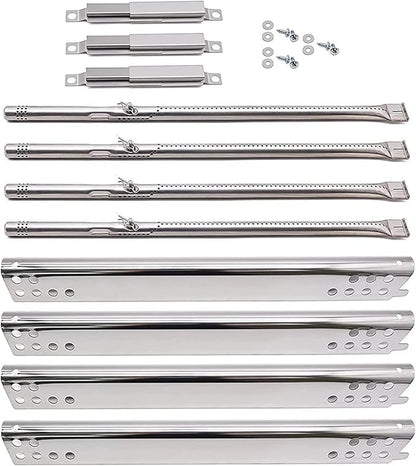 Grill Replacement Parts for Charbroil Advantage 4 Burner 463344116, 466344116. Heat Plate Shields, Burner, Carryover Tube and Igniters for Charbroil 463344116 Replacement Parts, Char-Broil 466344116.