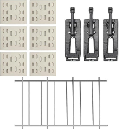 8" x 7.25" Ceramic Radiant Heat Plate Briquette Holder Grate and 16" Cast Iron Burner Replacement Parts for Members Mark Y0101XC, Grand Hall Y0660 Grills