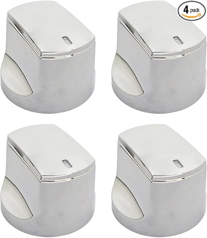 Chrome  Control Knob Replacement for Char-Broil Performance Series Gas Grill (2017 and Newer),Performance Series 4 Burner Grill Replacement Knobs,4 Pcs