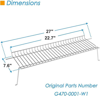G470-0001-W1 Warming Rack Grill Parts for Charbroil Performance 4 Burner 463342119 463332718 463342119 463376117 463376217 463335517, Swing Away Grid for Charbroil Grill Replacement Parts