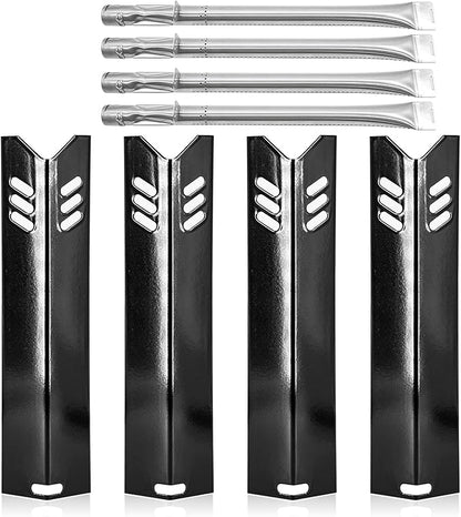 15 inch Grill Replacement Parts for Dyna-Glo DGF493BNP, DGB494SPB, Backyard Grill BY13-101-001-12, BY14-101-001-02 Grill Models. Grill Heat Plate Shields and Burner Tubes for Dynaglo