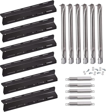 Grill Replacement Parts for Kenmore 6 Burner 146.23681310 146.47223610 146.23766310 Gas Grill Models. Grill Burner Tube, Heat Plate Tent Shield, Carryover Tube Replacement Kit.