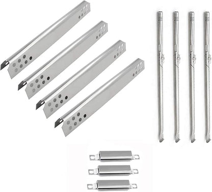 Replacement Parts for Char Broil Grill  TRU-Infrared 4 Burner 466242716, 466642616, 463242715, 463276016, 463257520 Models, Included 4 Burners, 4 Heat Plates and 3 Adjustable Crossover Tubes.