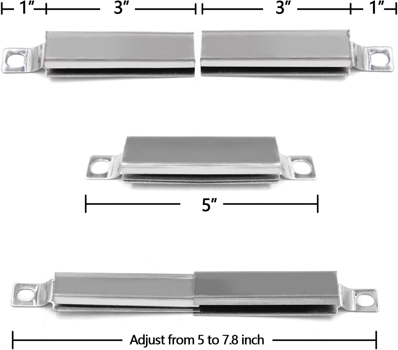 Replacement Parts for Char Broil Grill TRU Infrared 3 Burner 463242515, 466242516, 463367016, 463243016 466243219 Models, Included 3 Burners, 3 Heat Plates and 2 Adjustable Crossover Tubes.