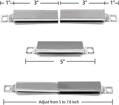 Replacement Parts for Char Broil Grill  TRU-Infrared 4 Burner 466242716, 466642616, 463242715, 463276016, 463257520 Models, Included 4 Burners, 4 Heat Plates and 3 Adjustable Crossover Tubes.