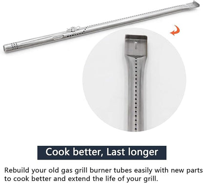 Replacement Parts for Char Broil Grill  TRU-Infrared 4 Burner 466242716, 466642616, 463242715, 463276016, 463257520 Models, Included 4 Burners, 4 Heat Plates and 3 Adjustable Crossover Tubes.