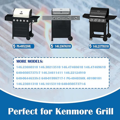 16.5" Grill Grates for kenmore 5 Burner Replacement Grill Parts Kenmore 146.23680310, 146.30213510, 146.23770310, 146.47468610, 146.47469610, 640-05057375-7 Grill Grates Bbq-pro 146.23676310