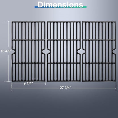 16 4/9" Grill Replacement Parts for Dyna Glo DGF493BNP, DGB494SPB, Backyard Grills BY13-101-001-12, BY14-101-001-099 and Uniflame GBC1343WP-U. Grill Grates, Heat Plates Shields for Dyna Glo 4 Burner