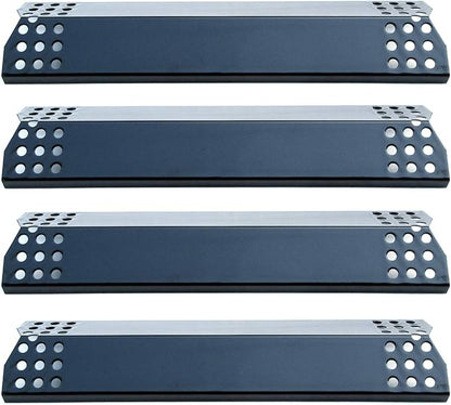 (4-Pack) Porcelain Steel Heat Shield/Heat Plates 14 9/16 x 3 3/8" Replacement for Sunbeam, Nexgrill, Grill Master, Charbroil, Kitchen Aid, Members Mark, Uberhaus Gas Grills