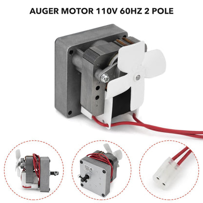 Auger Motor Replacement for Pit Boss/Traeger/Camp Chef Wood Pellet Grills, AC120V 60Hz 2 Pole Universal Auger
