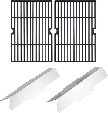 15 3/4" DGF350CSP Grill Grates Heat Tent Parts for Dyna Glo 2 Burner Grill Parts DGF350CSP-D DGF350SNP Grill Replacement Parts GBC1932L Blue rhino Grill Parts 3 Burner Grates Heat Shield 70-01-634 70-01-635