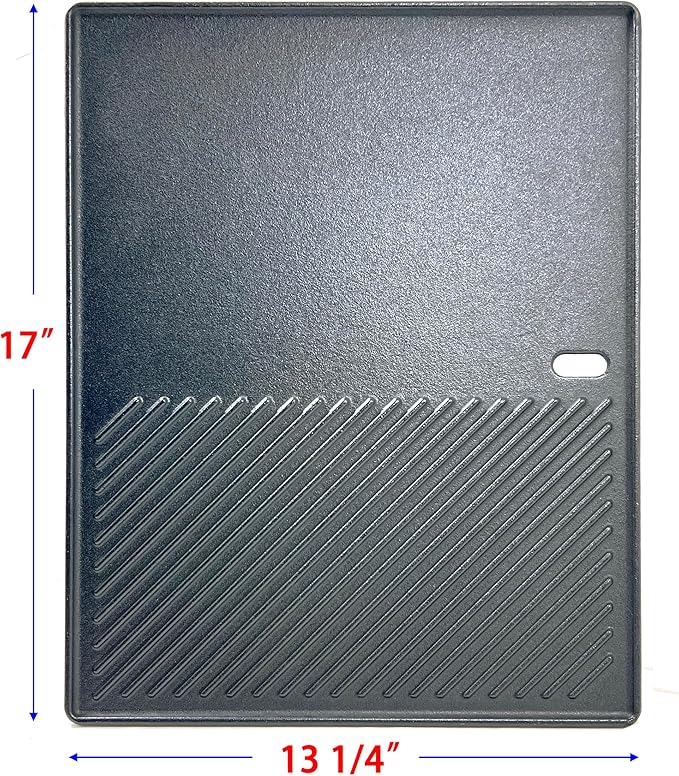 17" x 13.2" Cast iron Replacement Griddle for Nexgrill 720-0830H, 720-0783E, 720-0888N, 720-0888, 720-0697, Fit for Charbroil 463241113, 463449914, Kenmore 720-0670A, 41516106210