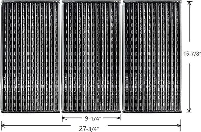 16-7/8" x 9-1/4" Porcelain Coated Infrared Grill Emitter Grates for 463434313, 463436813, 463436514, 2015 and Newer 3 Burner Charbroil Tru-Infrared Performance Models, G458-0900-W1