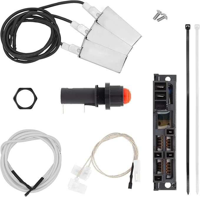 42325 Grill Igniter Kit for Weber Summit Gold/Platinum B6 Models 2000 to 2006, Fits Some 6 Burner Summit Models 2005 and Newer with up-Front Controls