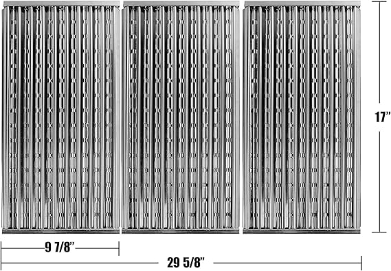 17 inch Emitter Plates for Charbroil Commercial and Signature Series Tru Infrared Gas Grill 4 Burner 463242716 463242715 466242716 466242815 466242715 Models