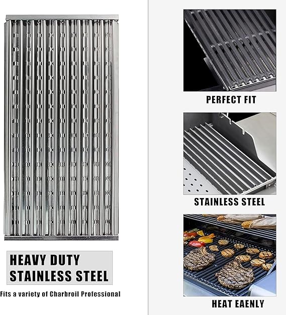 17 inch Emitter Plates for Charbroil Commercial and Signature Series Tru Infrared Gas Grill 4 Burner 463242716 463242715 466242716 466242815 466242715 Models