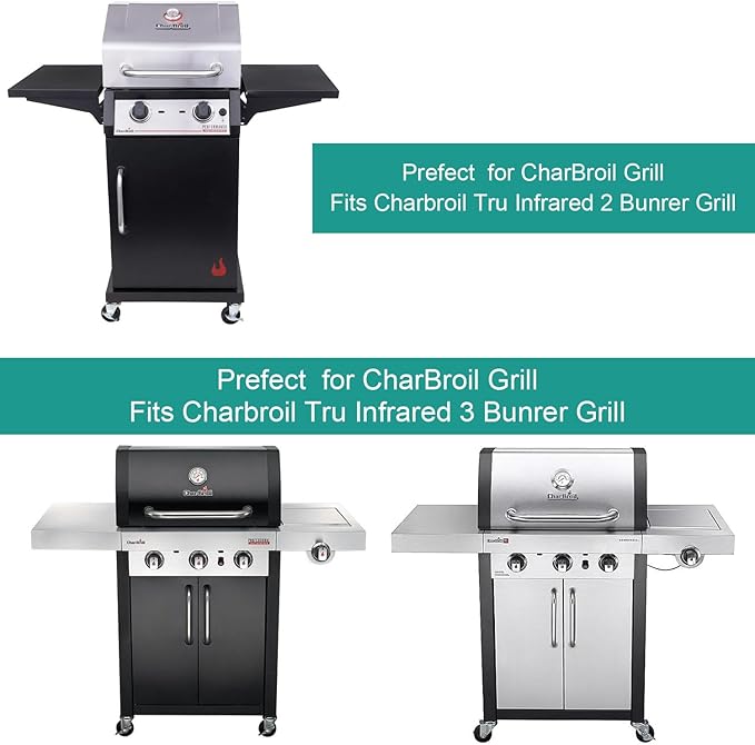 Grill Grates G460-0500-W1 for Charbroil Performance TRU-Infrared 2-Burner 463672219 463672419 463633316 463672016 463672216 463672416 Emitter Plates Replacement Parts for Charbroil, Stainless Steel