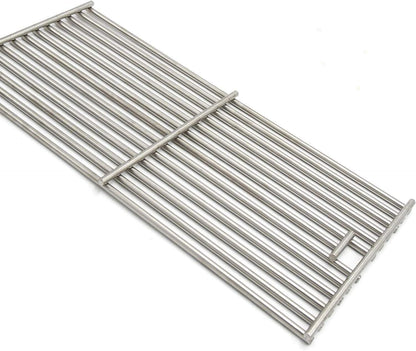  Solid SUS304 Stainless Steel Cooking Grates Replacement for 2 Burner Grill, Charbroil Performance 463672419 463672016 463633316 463672416, Infrared 463672019, Advantage 463642116 463642015